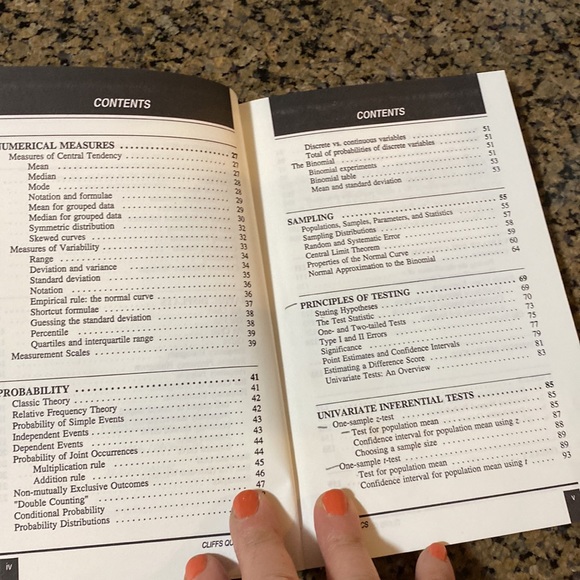 CliffsQuickReview Statistics By: Voelker, David H. Orton, Peter Z., Adams, Scott - Picture 4 of 5